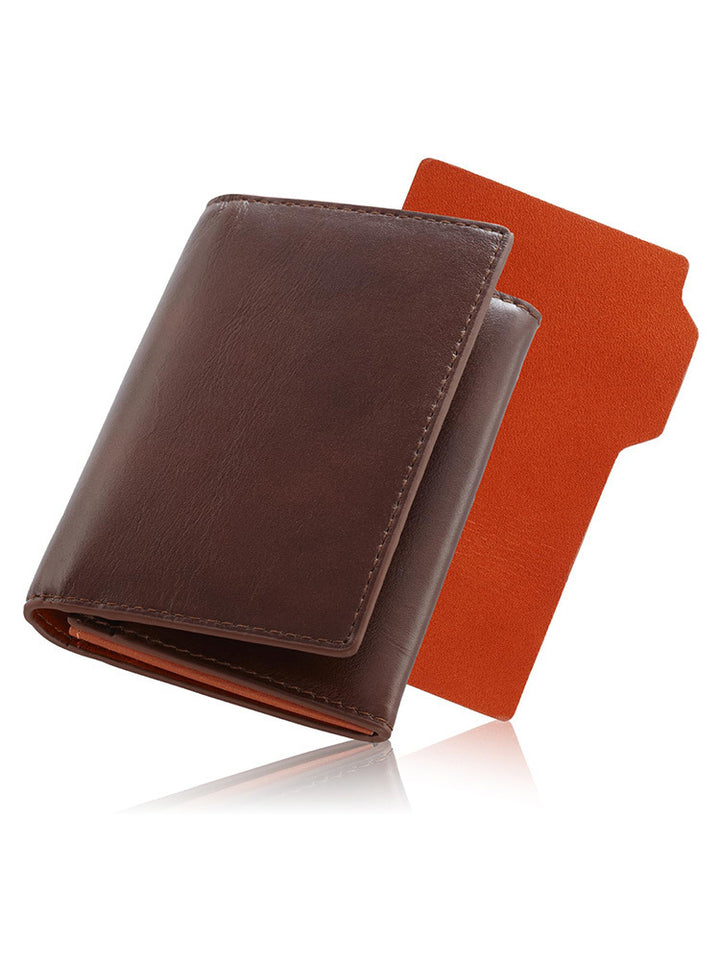 Elegant Bi-Fold Leather Wallet with Card Slots Kalsten