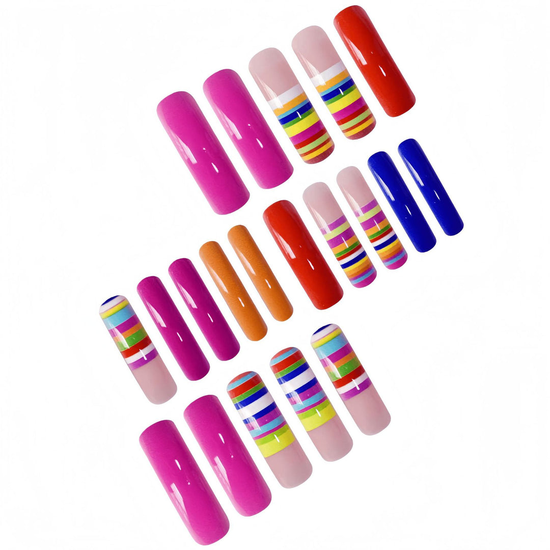 Creative Multi-Color Nail Art Extensions Kalsten