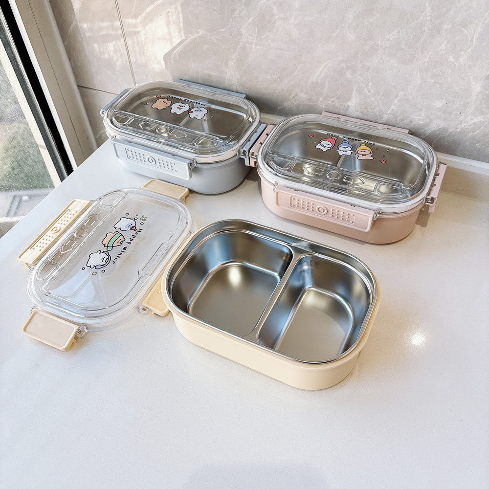 Fun-Themed Multi-Compartment Meal Storage Container