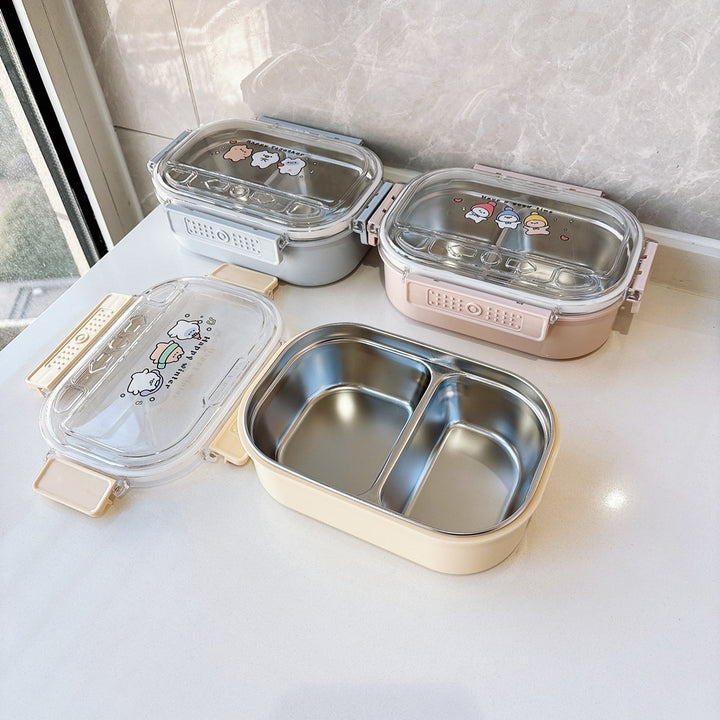 Fun-Themed Multi-Compartment Meal Storage Container