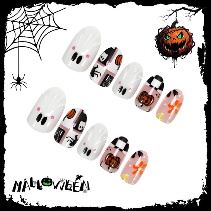 Halloween-Themed Decorative Press-On Nail Set 1790738710