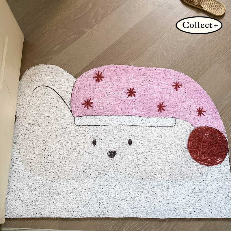Playful Cat-Themed Bath Mat Kalsten