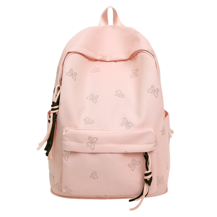 Butterfly Emblem Decorated Backpack Kalsten