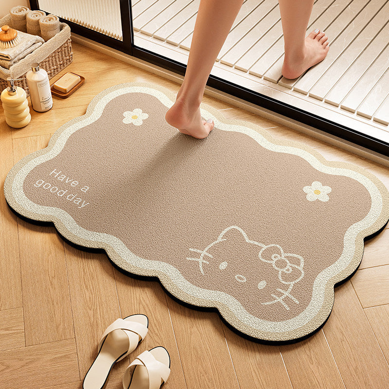 Playful Character-Shaped Bath Mat