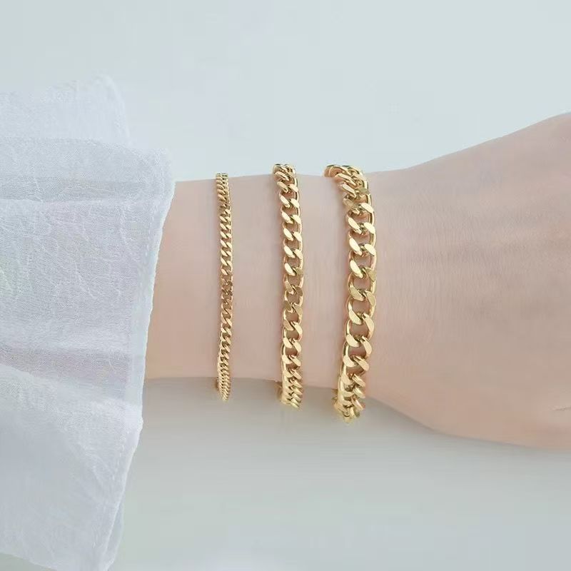 Chic Golden Chain Bracelet Set Kalsten