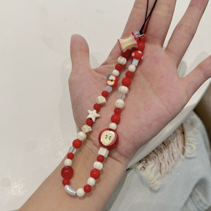 Beaded Charm Mobile Strap Kalsten
