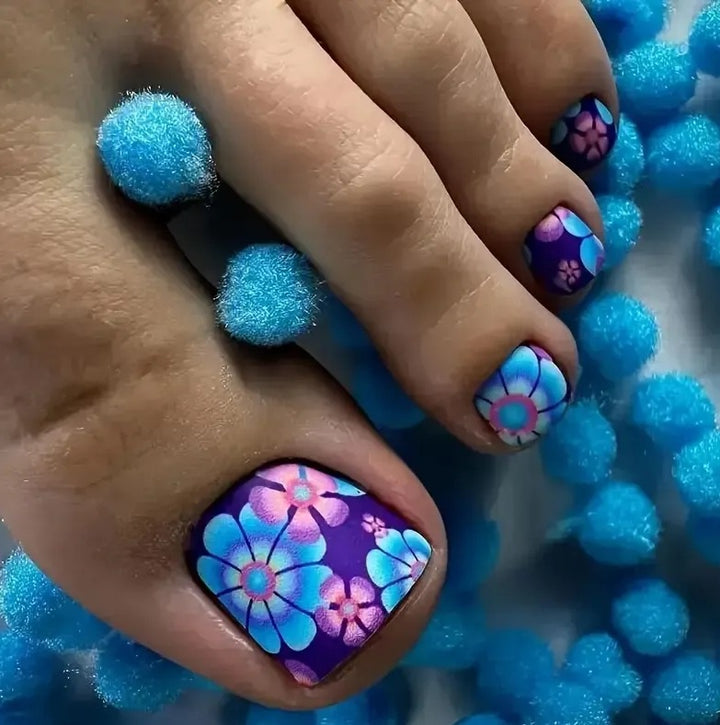 Floral Nail Design Enhancements Kalsten