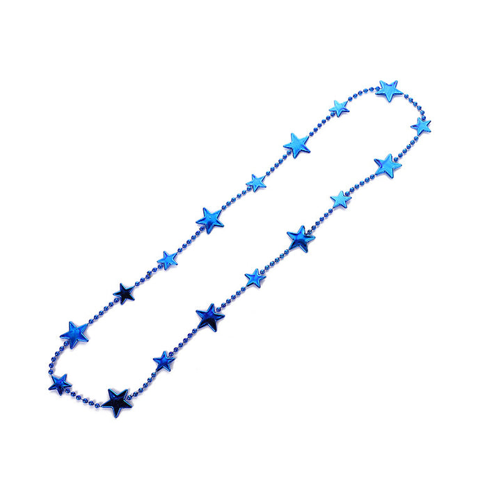 Women nan long Statement Necklace with star beads and ball chain Kalsten