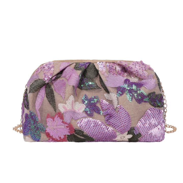 WoElegant Floral Sequin Clutch Bag Kalsten