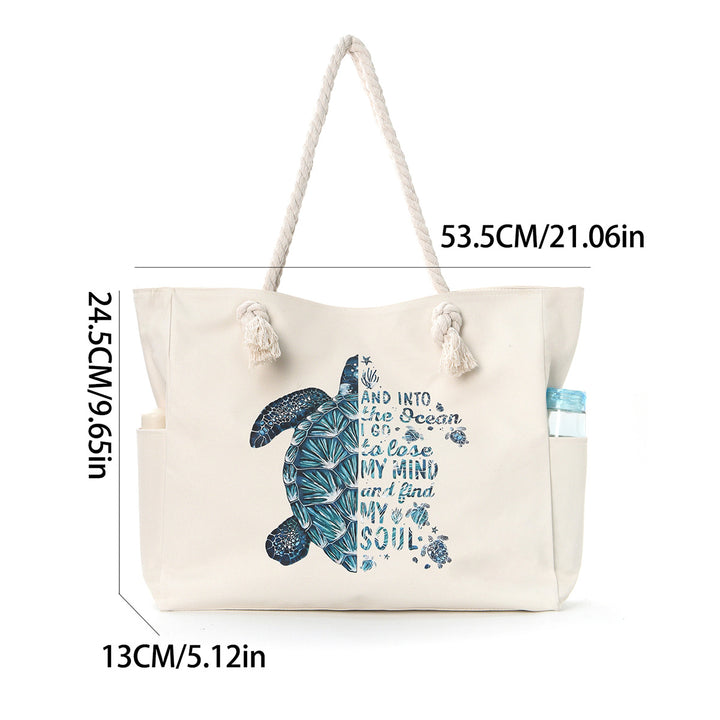 Beach bag with practical side pockets and robust design Kalsten
