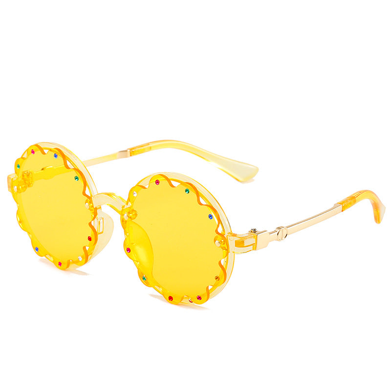 Stylish Decorative Round Frame Sunglasses Kalsten