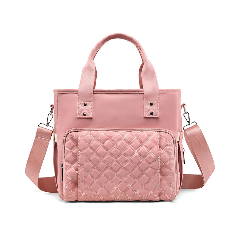 Quilted Multi-Compartment Tote Bag Kalsten