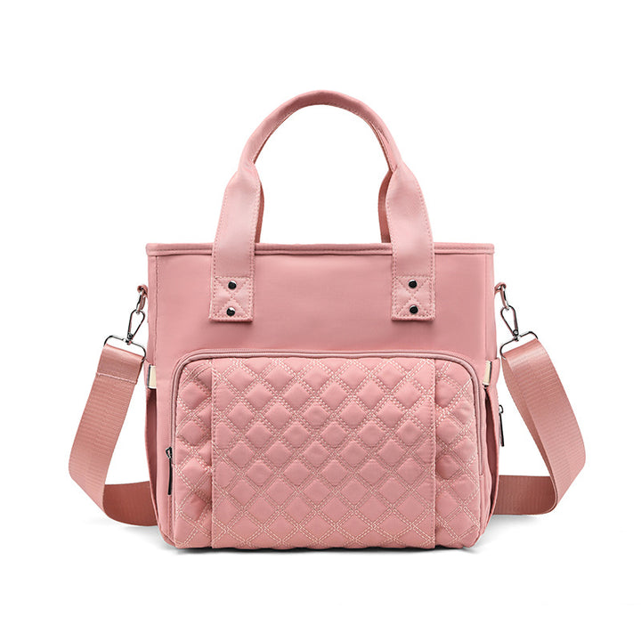Quilted Multi-Compartment Tote Bag Kalsten