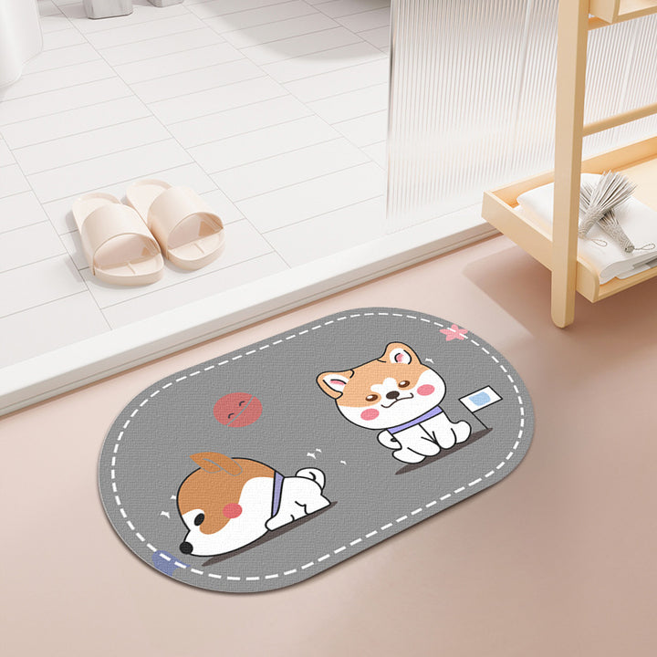 Cute Pet-Themed Entrance Mat