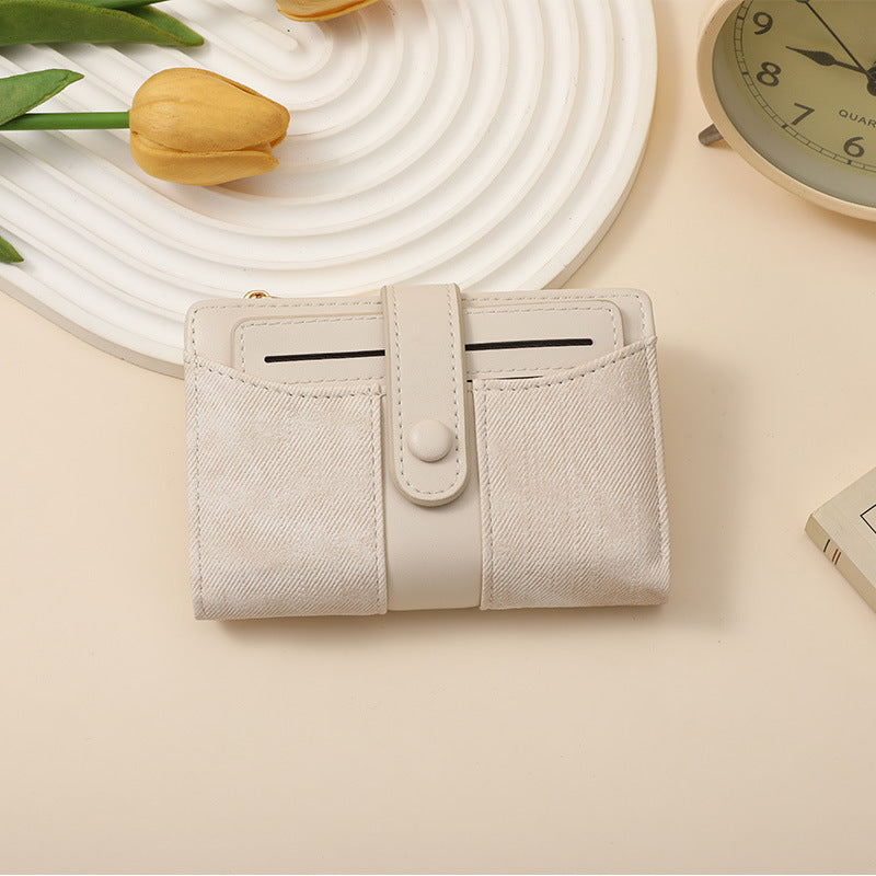 Textured Multi-Pocket Snap Closure Wallet Kalsten