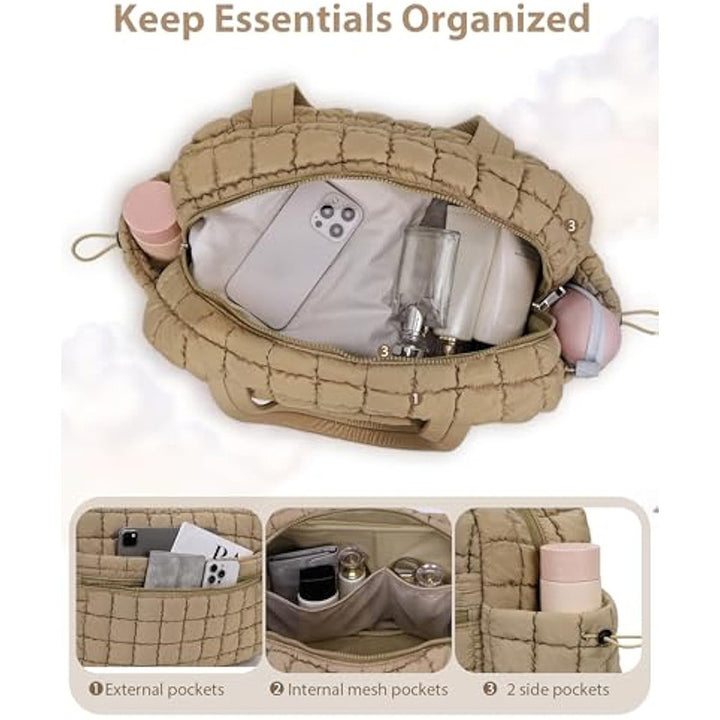 Quilted Multi-Functional Travel Tote Kalsten