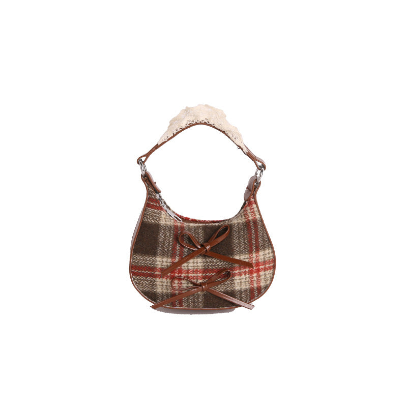 WoStylish Plaid Patterned Handbag Kalsten