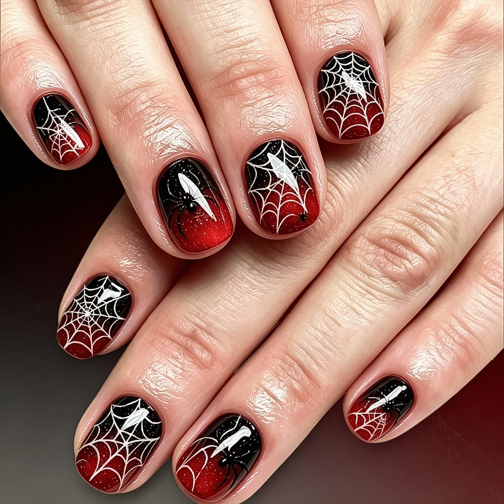 Spider-Inspired Nail Art Set Kalsten