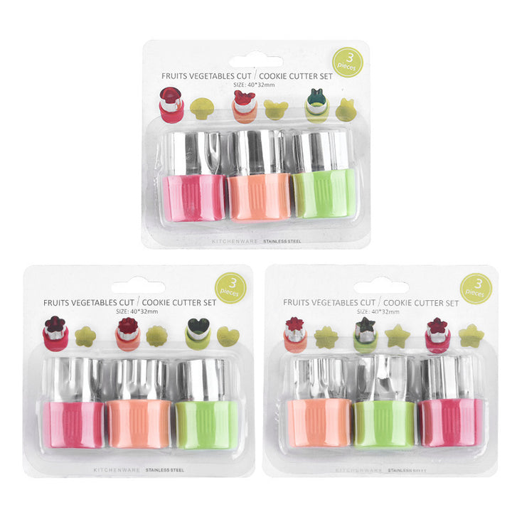 Cookie cutter set with antibacterial silicone and stainless steel molds Kalsten