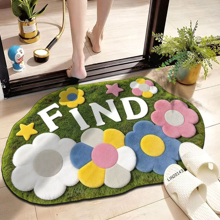Artistic floor rug