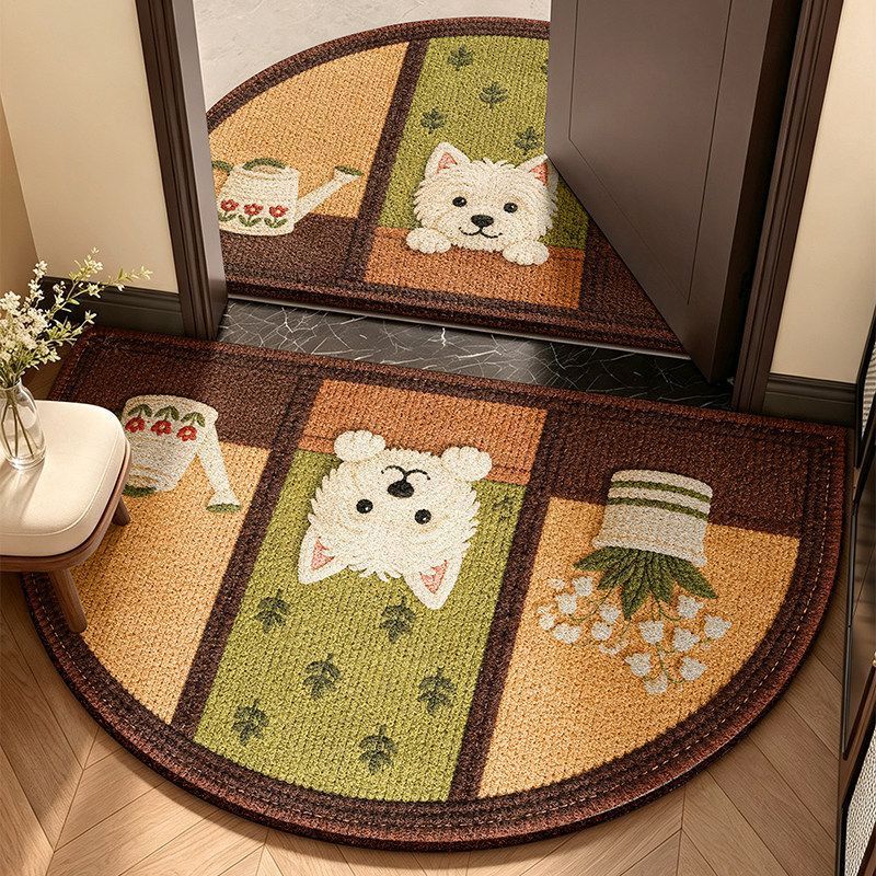 Cat-Themed Round Area Rug