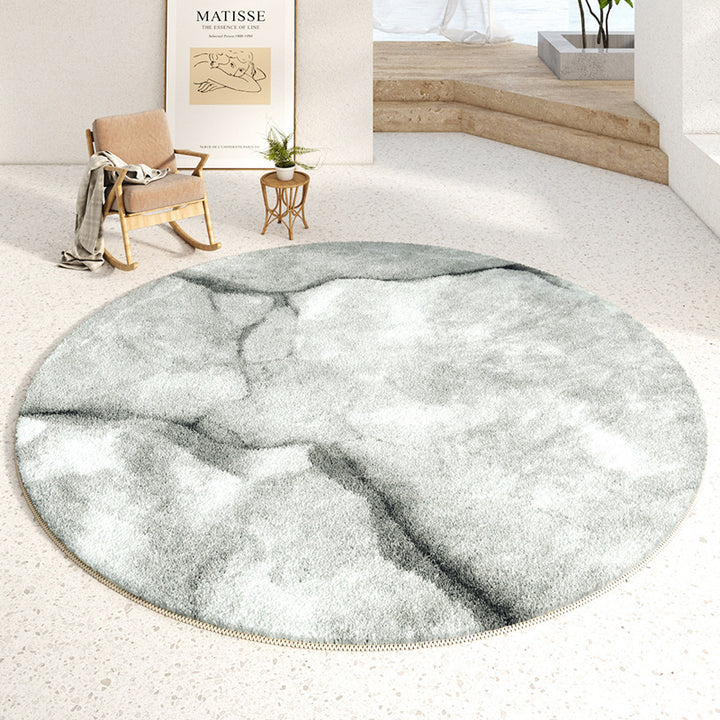 Plush Round Area Rug