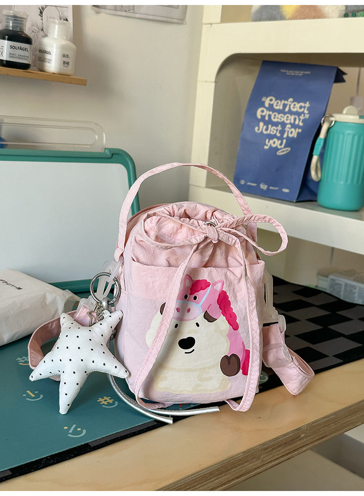 Cute Plush Character Mini Backpack