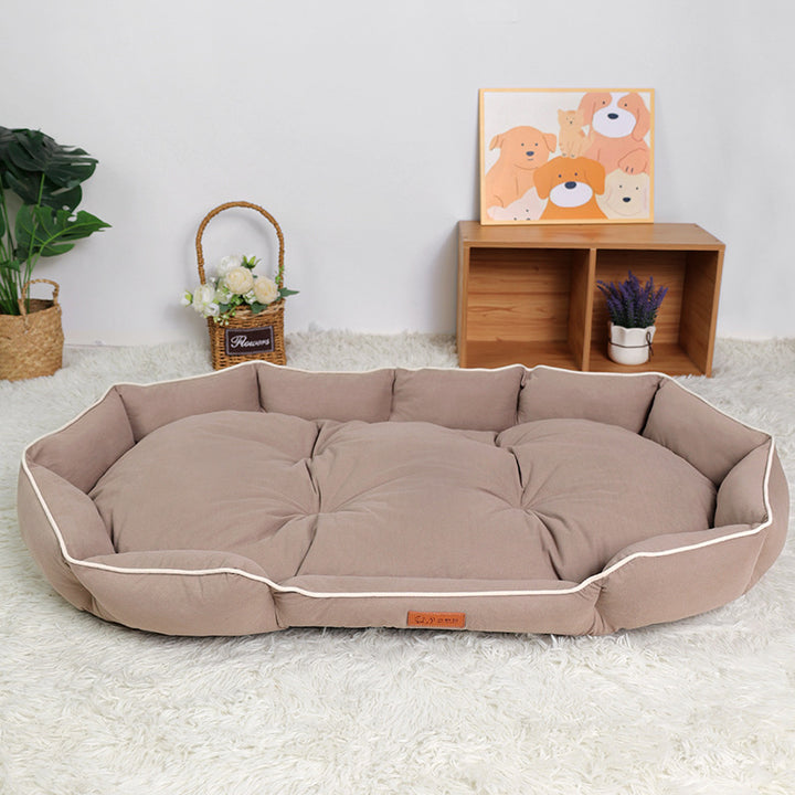 Round Plush  Nest   Dog Bed