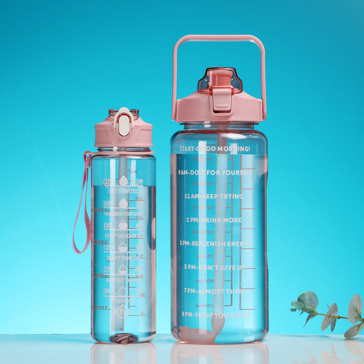Women's Motivational Water Bottle with Time Markers Kalsten