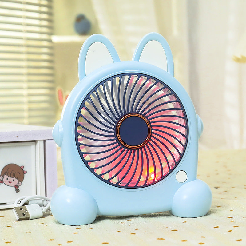 Women Portable Table Fan with LED Lighting Kalsten
