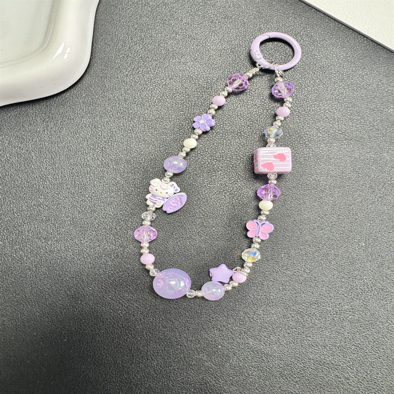 Decorative Charm Beaded Phone Chain Kalsten