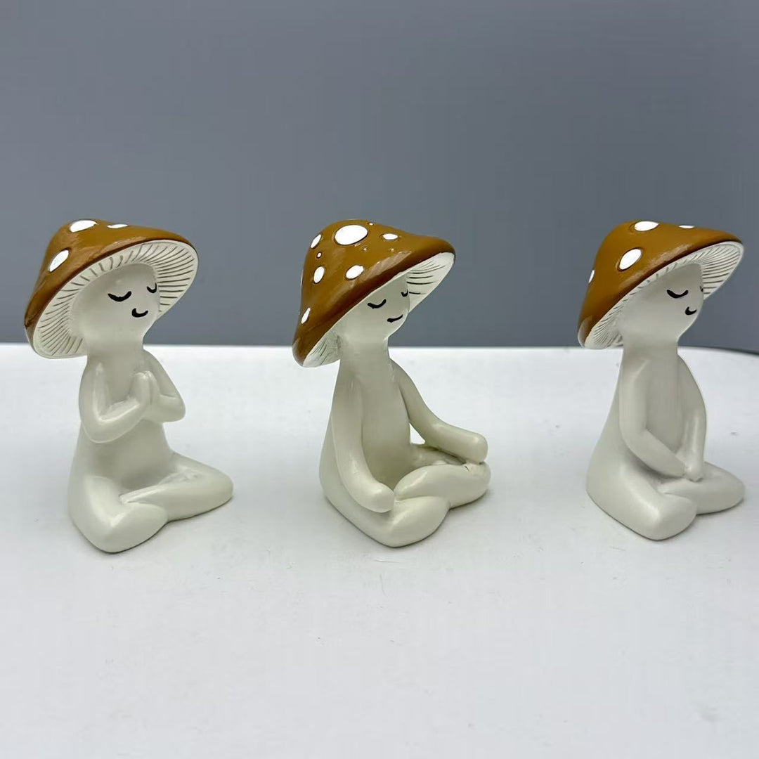 Meditating Mushroom Decoration Figure Kalsten