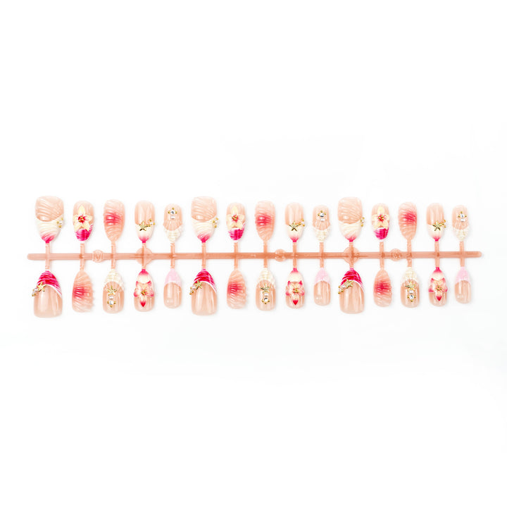 Floral Decorative Press-On Nail Art Set Kalsten