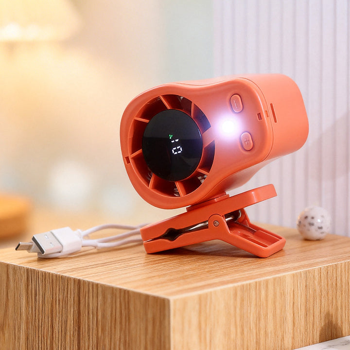 Women's Portable Clip Fan with LED Display Kalsten