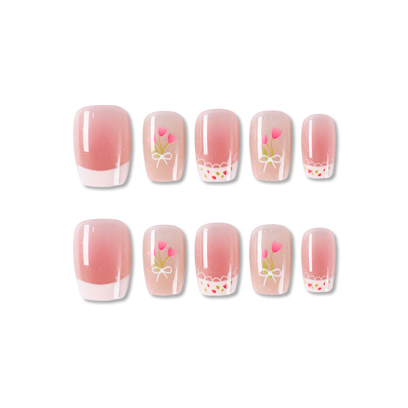 Floral-Inspired Press-On Nail Art Set Kalsten
