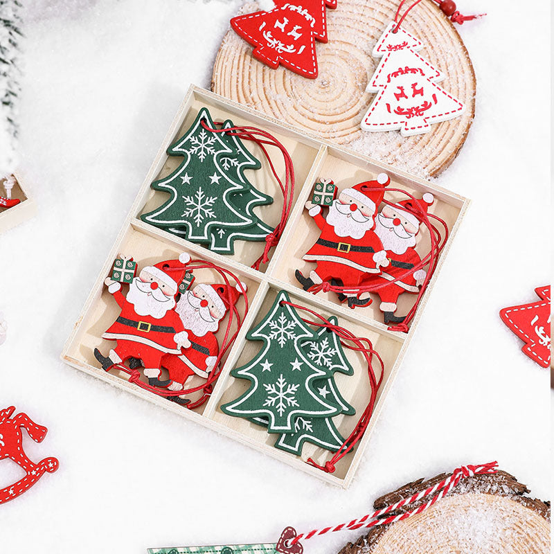 Decorative Wooden Christmas Bell Ornaments