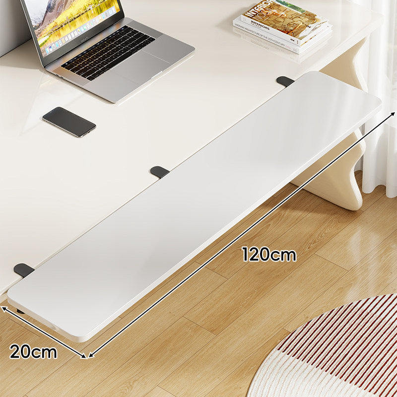 Long Under-Desk Pull-Out Sliding Keyboard and Work Surface Shelf