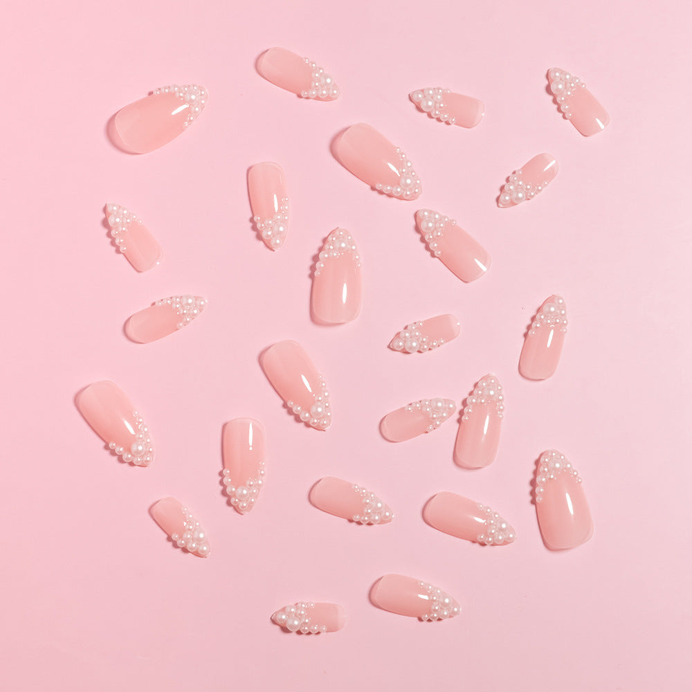 Glamorous Pearl-Accented Press-On Nail Set Kalsten