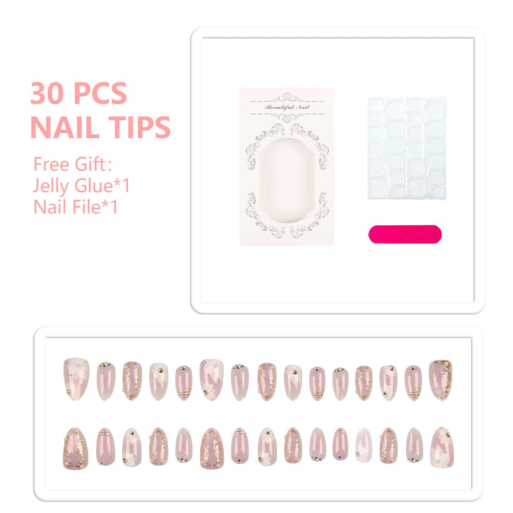 Premium Floral Design Press-On Nails