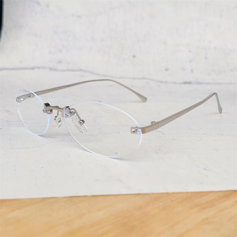 Minimalist Oval Frame Glasses Kalsten