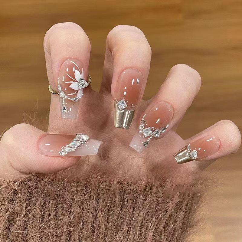Cute Bear-Themed Press-On Nail Set Kalsten