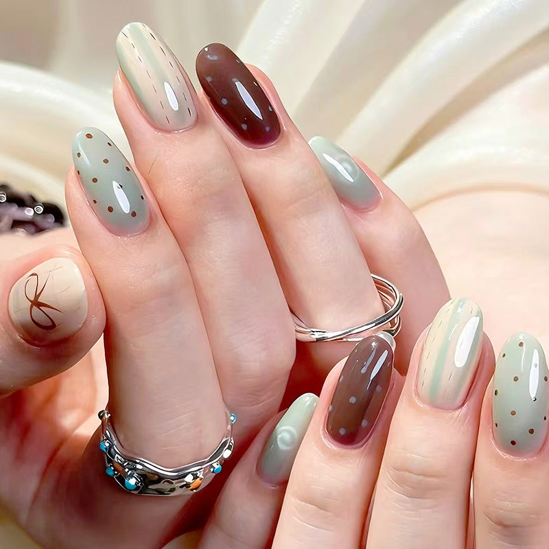 Whimsical Bunny-Themed Press-On Nail Art Set Kalsten