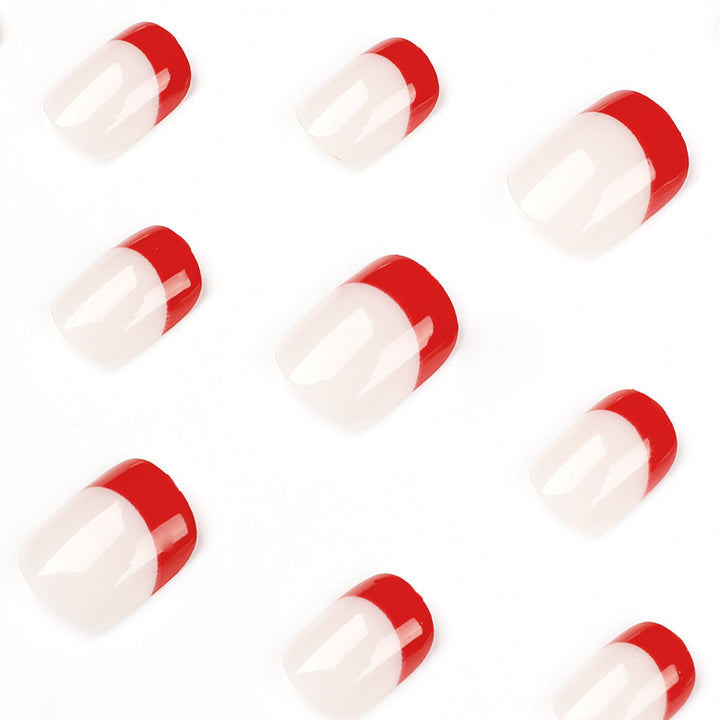 Elegant and creative nail art with French tip Kalsten