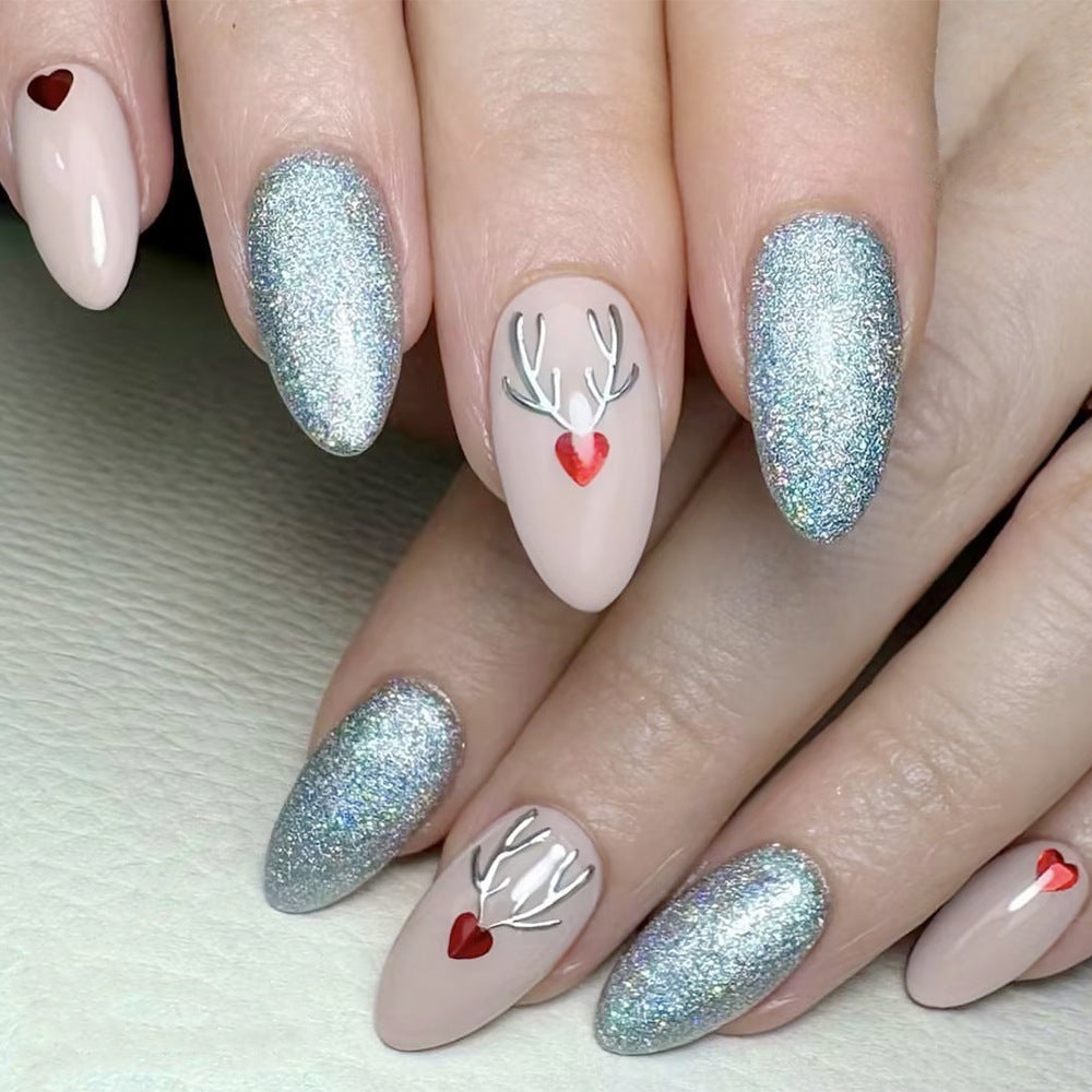 Artistic Holiday-Themed Press-On Nail Set Kalsten