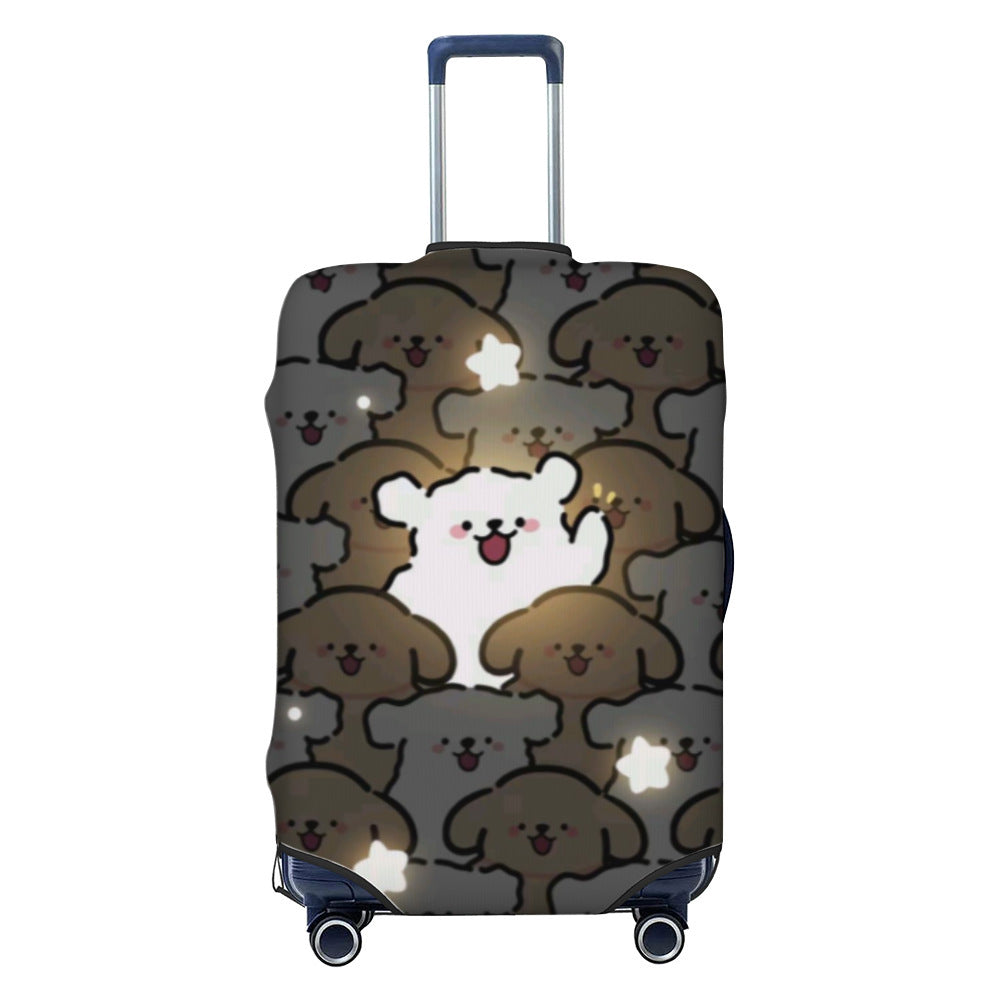 Women Hard Shell Suitcase with Trendy Surf and Palm Design Kalsten