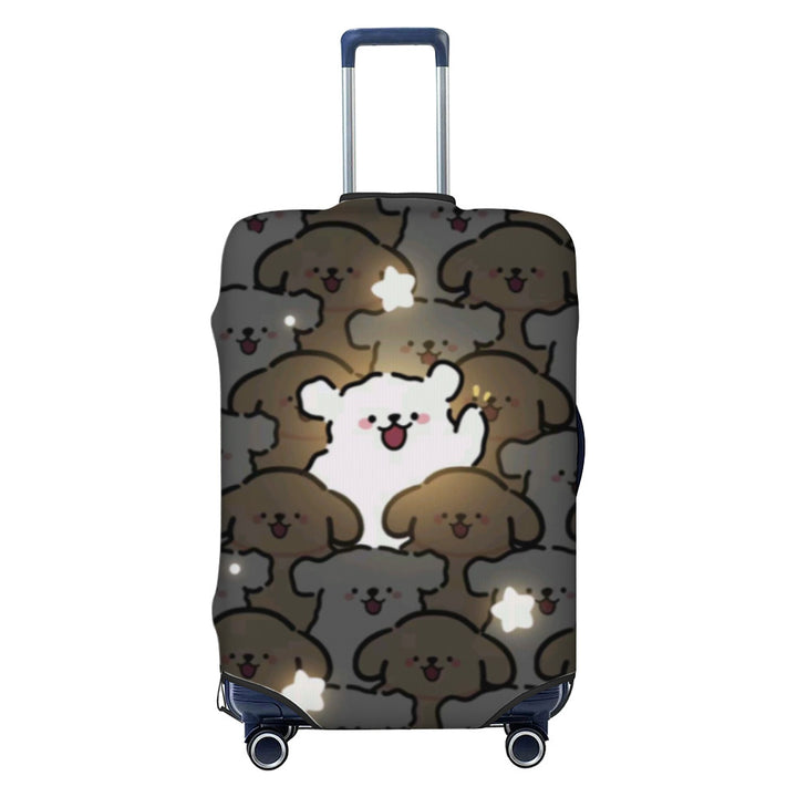 Women Hard Shell Suitcase with Trendy Surf and Palm Design Kalsten