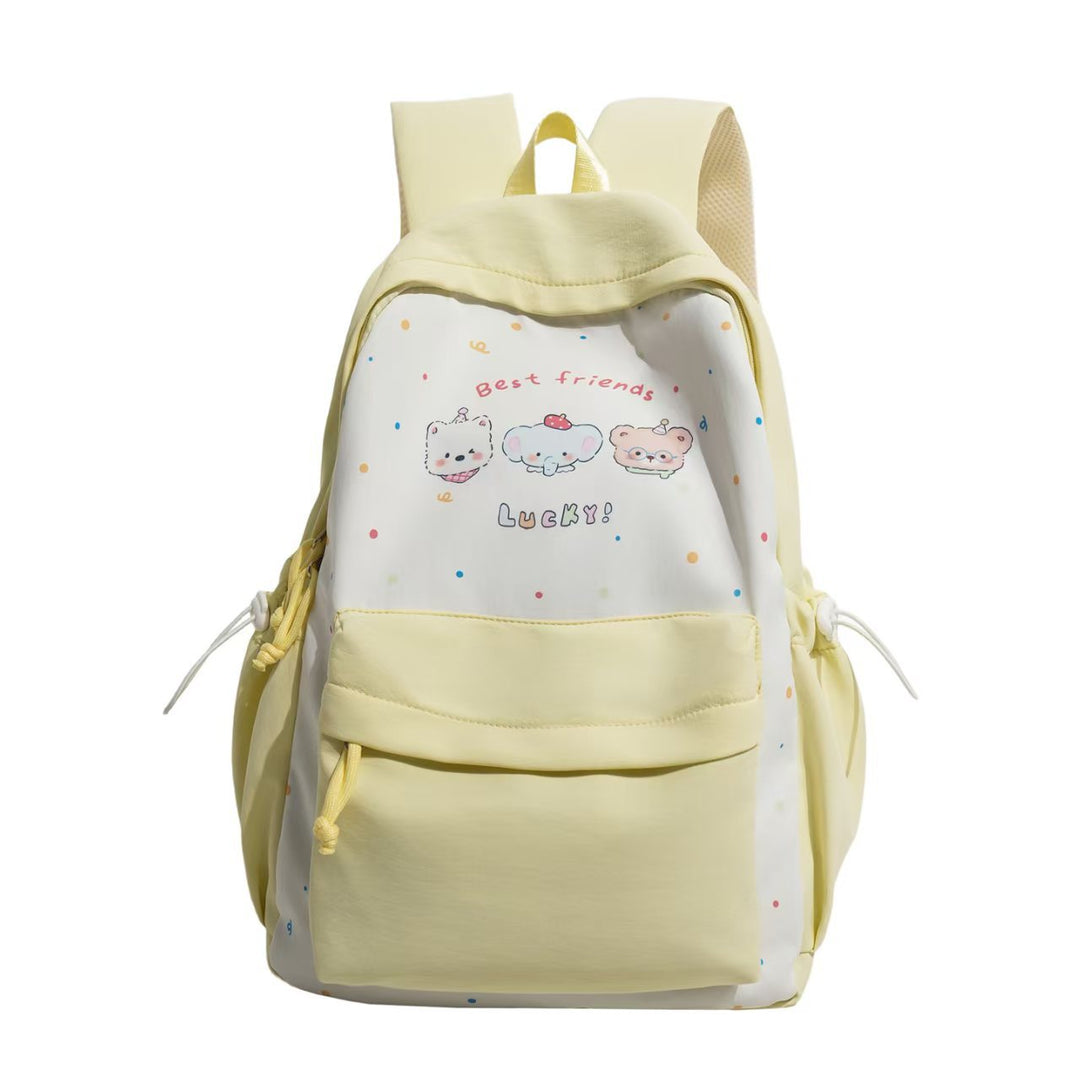 Leisure backpack with playful animal motif and practical compartments Kalsten