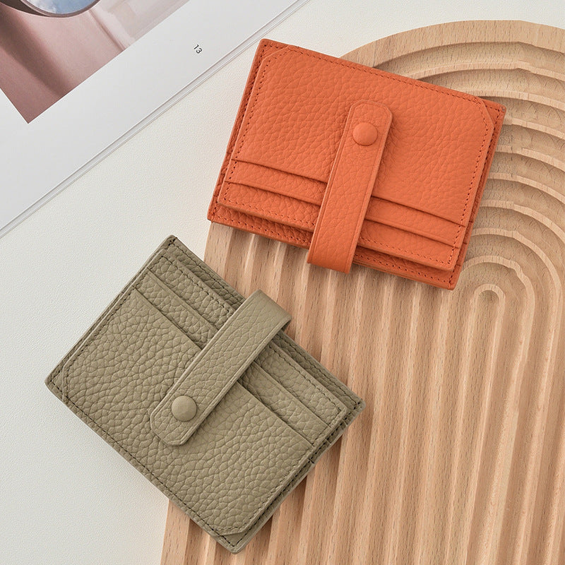 Premium Leather Snap Closure Cardholder Kalsten