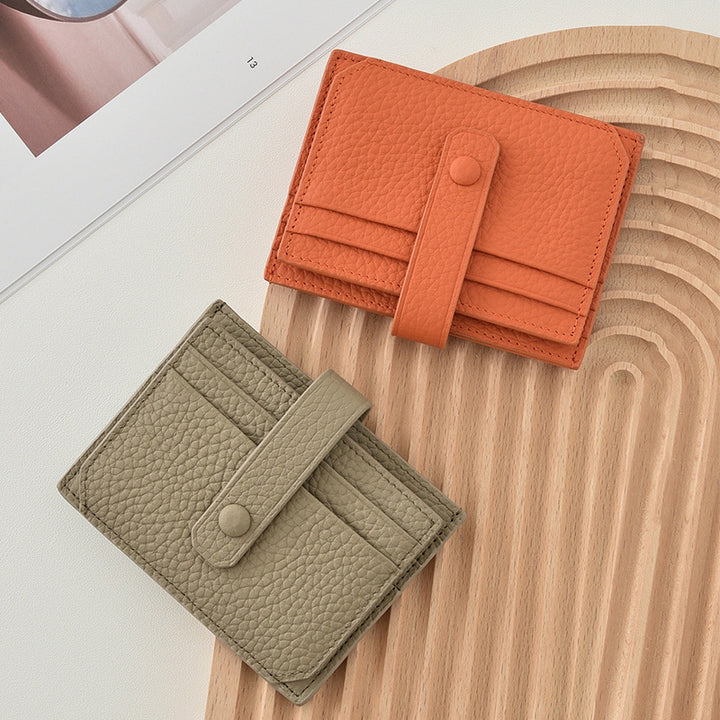Premium Leather Snap Closure Cardholder Kalsten