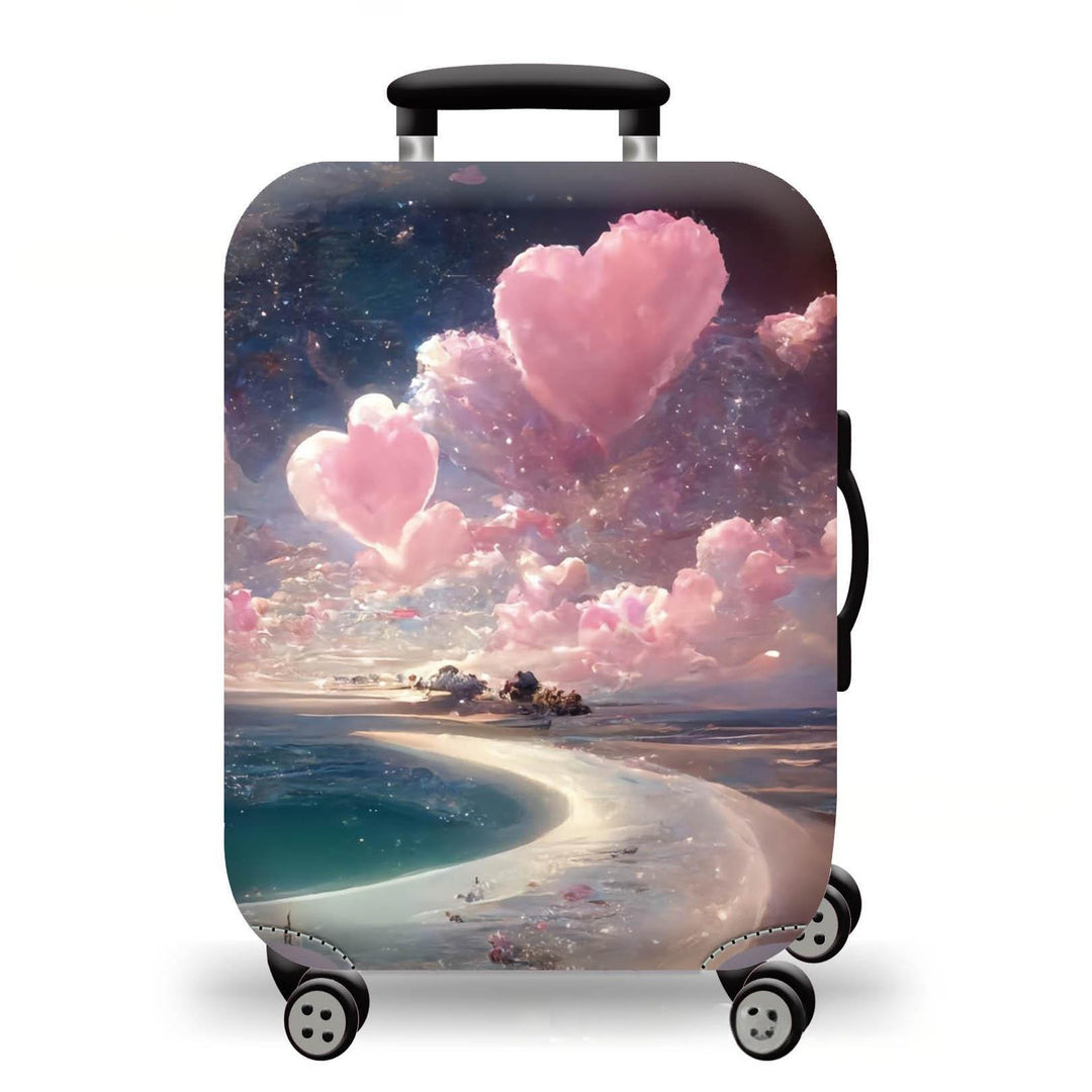 Unisex Hard-shell suitcase with stunning mountain landscape design Kalsten